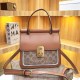 Brown Fashion Casual Letter Patchwork Bags