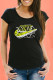 Black Fashion Casual Print Letter O Neck T-Shirts