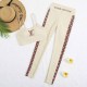 Beige Fashion Sexy Letter Patchwork Swimwears