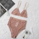 Bare Color Fashion Sexy Solid Patchwork Letter Swimwears