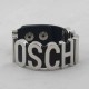 Black Silver Fashion Street Letter Patchwork Bracelets