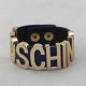 Blue Fashion Street Letter Patchwork Bracelets