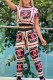Black Pink Fashion Casual Print Letter O Neck Short Sleeve Two Pieces