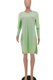 Pink Casual Solid Patchwork V Neck Short Sleeve Two Pieces