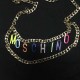 Multicolor Fashion Street Letter Chains Waist Chain
