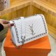 White Fashion Casual Letter Chains Bags