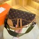 Green Fashion Street Letter Patchwork Bags