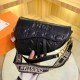 Black Fashion Street Letter Patchwork Bags