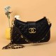 Black Fashion Street Letter Chains Bags