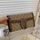 Brown Fashion Vintage Letter Patchwork Bags