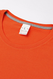 Grey Fashion Street Print Letter O Neck T-Shirts