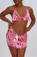 Pink Fashion Sexy Patchwork Hollowed Out Sequins Backless Accessories