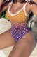 Yellow Purple Fashion Sexy Print Letter Swimwears