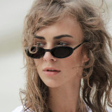 Black White Fashion Casual Patchwork Sunglasses