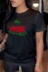 Black Fashion Casual Print Letter O Neck T-Shirts