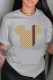 Grey Fashion Casual Print Patchwork O Neck T-Shirts