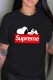 Black Fashion Casual Character Print Letter O Neck T-Shirts