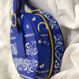 Blue Fashion Casual Print Patchwork Bags