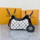 White Fashion Street Print Letter Bags
