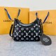 Black Fashion Street Print Letter Bags
