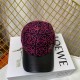 Burgundy Fashion Sportswear Geometric Patchwork Hat