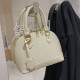 White Fashion Casual Solid Patchwork Bags