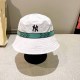 White Fashion Casual Letter Patchwork Hat