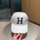 White Fashion Sportswear Letter Embroidered Hat
