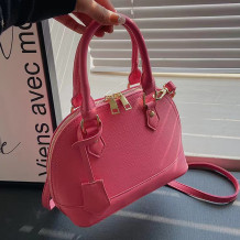 Deep Pink Fashion Casual Solid Patchwork Bags