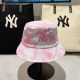Pink Fashion Casual Tie Dye Letter Hat