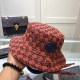 Tangerine Red Fashion Casual Letter Patchwork Hat