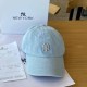 The cowboy blue Fashion Street Letter Embroidered Hat
