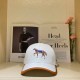White Fashion Street Letter Embroidered Hat