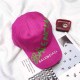 Rose Red Fashion Street Graffiti Letter Hat