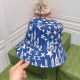 Blue Fashion Casual Print Letter Hat
