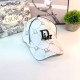 White Fashion Street Letter Embroidered Patchwork Hat