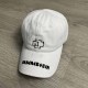 White Fashion Street Letter Embroidered Patchwork Hat