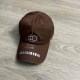 Brown Fashion Street Letter Embroidered Patchwork Hat