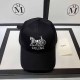 Black Fashion Street Letter Embroidered Hat