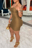 Red Fashion Sexy Solid See-through Backless Spaghetti Strap Sleeveless Dress Dresses
