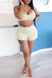 Rose Red Sexy Solid Patchwork Long Sleeve Two Pieces