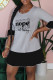 Black Gray Fashion Casual Letter Print Patchwork O Neck Dresses