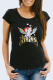 Black Fashion Casual Print Letter O Neck T-Shirts