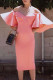 Pink Fashion Sexy Solid Patchwork Backless Off the Shoulder Evening Dress Dresses