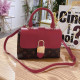 Red Fashion Street Letter Patchwork Bags