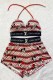 Cartoon Fashion Sexy Print Bandage Swimwears