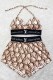 Khaki Fashion Sexy Print Bandage Swimwears