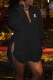 Black Fashion Sexy Print Letter Turndown Collar Shirt Dress Dresses