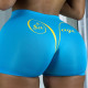 Light Blue Casual Living Print Basic Regular High Waist Conventional Positioning Print Bottoms