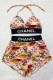 Colour Fashion Sexy Print Bandage Swimwears